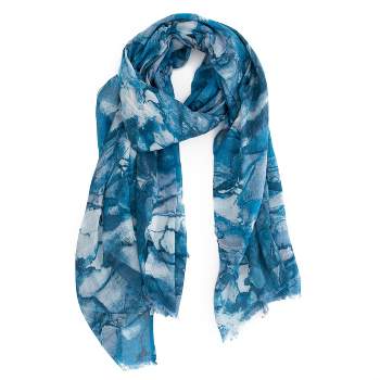 Oblong And In Winter Scarf Women\'s Connection : Two-toned Blue Soft French Cozy Target