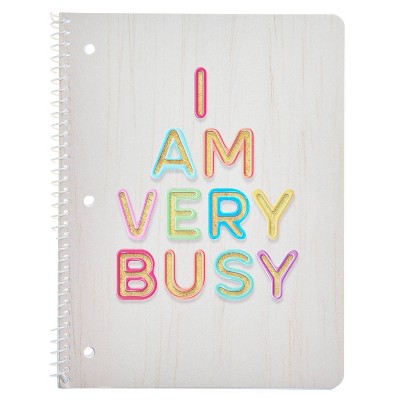 Gartner Studios Wabi Sabi Pattern I Am Very Busy Spiral Notebook