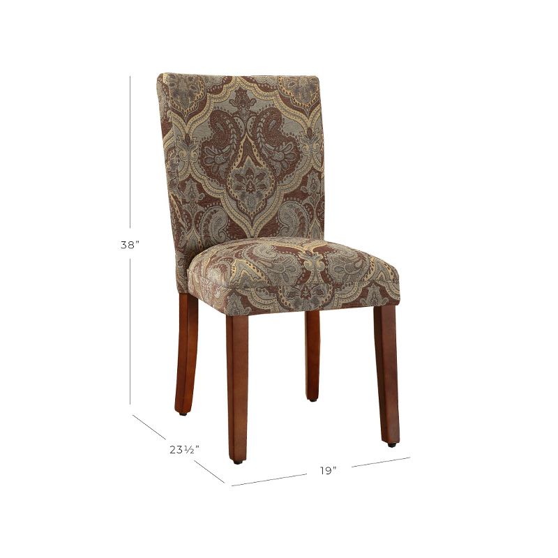 Set of 2 Parsons Pattern Dining Chair Wood - HomePop, 3 of 14