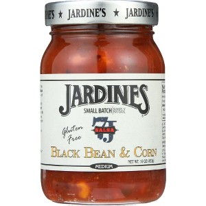 Jardines Medium Black Bean and Corn Salsa - 6 pack, 16 oz - 1 of 3