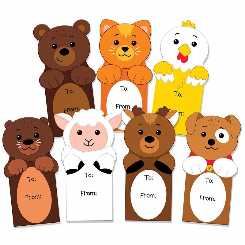 JOYIN 28 Packs Animal Bookmarks Set Valentines Day Craft Scartch Off Cards for Kids, Classroom Exchange Gifts, Art and Craft Party Favors, 2 of 8