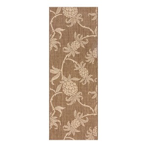 Reyn Spooner Kona Coast Aloha Welcome Flatweave Rug: Weather-Resistant - 1 of 4