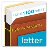 Pendaflex Extra-Wide Heavy-Duty File Pockets, 5.25" Expansion, Letter Size, Redrope, 10/Box - 2 of 4