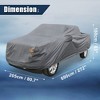 Unique Bargains Pickup Truck Cover for Ford F350 Crew Cab Dust Protection PEVA Dark - 4 of 4