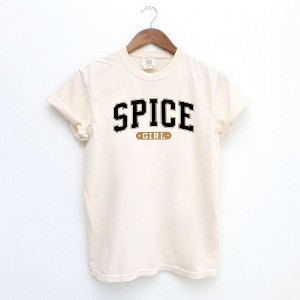 Simply Sage Market Women's Spice Girl Varsity Short Sleeve Garment Dyed Tee - 1 of 2