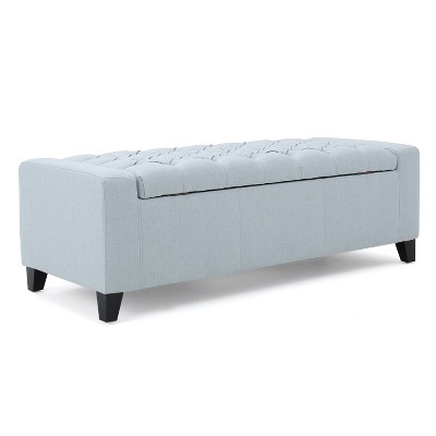 NicBex Storage Ottoman Bench for Bedroom,20 Inch Wide Modern Storage Bench with Adjustable Shelves,Ottoman for Living Room,Bedroom,Entryway