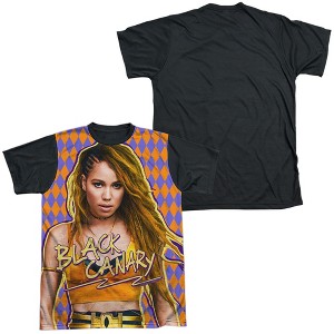 Men's Birds Of Prey Black Canary Short Sleeve Costume T-Shirt - 1 of 4