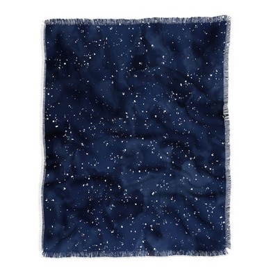 50"x60" Wagner Campelo Sidereal Woven Throw Blanket Navy - Deny Designs