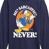 Boys' - Disney - Donald Me Sarcastic Never Long Sleeve Graphic T-Shirt - 2 of 4