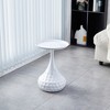 MAYEERTY White Metal Side Table, Small Sofa Table, Small Iron table, Nightstand for Living Room - 2 of 4