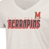NCAA Maryland Terrapins Women's Oatmeal V-Neck T-Shirt - 3 of 3