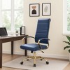 LeisureMod Benmar High-Back Leather Office Chair with Swivel, Tilt, Adjustable Height, Ergonomic Design for Home Office, Study, or Workspace - 2 of 4