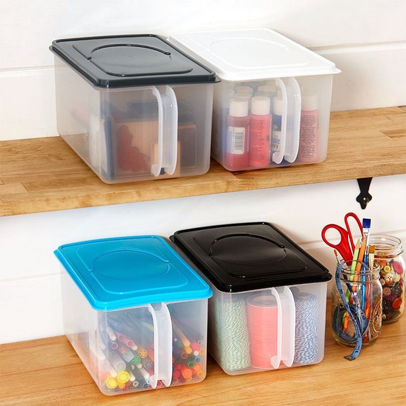 The Lakeside Collection Bulk Plastic Food Storage Bin with Carrying Handle and Lid, 4 of 5