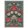 Washable Area Rugs for Living Room, Floral Rug for Bedroom, Soft Low Pile Non Slip Throw Rugs - 4 of 4
