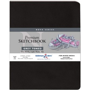 Stillman & Birn Nova Series - Softcover Sketchbook - Portrait 8 x 10 - 150gsm Grey Paper - 1 of 1