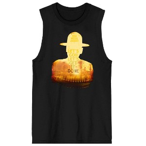 Full Metal Jacket Gunnery Sgt. Hartman Silhouette Let's Go! Let's Get It Done! Men's Black Sleeveless Tee - 1 of 3