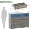 Dresser for Bedroom, TV Stand Dresser with Charging Station and LED Lights - 2 of 4