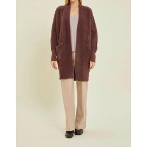 Women's Fuzzy Cardigan - be cool - 1 of 4