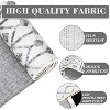 8x10 Vintage Geometric Washable Area Rug,Soft Low Pile Carpet with Non-Slip Backing,Foldable Indoor Accent Floor Cover for Living Room Bedroom,Grey - 4 of 4