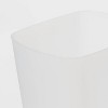 3gal Waste Basket - Brightroom™: Clear Plastic, Compact Rectangle, Open Top, Indoor Trash Can, Small Size, 3 Gallon Capacity - 3 of 3