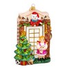 Huras Family 5.5 Inch Santa Knocking On The Door Cl Prototype Ornament New Home Tree Ornaments - 2 of 3