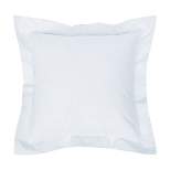 EY Essentials 20" x 20" Hemstitch Fog Blue Pillow