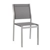 Modway Shore Side Chair Outdoor Patio Aluminum Set of 2 Silver Gray – Lightweight Stackable Dining Chairs with Weather-Resistant Build - 2 of 4