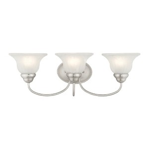 Livex Lighting Edgemont 3 - Light Vanity in  Brushed Nickel - 1 of 2