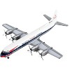 Lockheed L-188 Electra Commercial Aircraft White with Blue Stripes 1/400 Diecast Model Airplane by GeminiJets - image 2 of 3