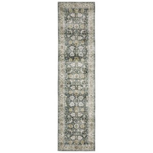 Oriental Weavers Charleston CHA09 Charcoal /Gold Indoor Area Rug - 2' x 8' - 1 of 4