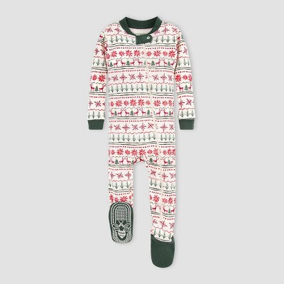 fair isle baby pajamas