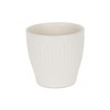 Cheung's Currula Tapered Vertical Bar Pattern Ceramic Pot - Small - White - 2 of 3