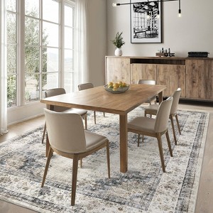 COZONY Vintage Medallion Area Rug, Washable Non-Slip Low Pile Accent Carpet for Living Room, Dining Room, Bedroom - 1 of 4