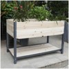 Maggift Planters New Style Iron-Wood Combined Growing Beds with Feet and Storage Racks Suitable for Various Places, White, 44.9"*23.3"*29.3" - 4 of 4