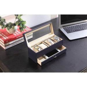 CAVINAS Jewelry Box Glass Jewelry Organizer Case Jewelry Armoire Organizer - 1 of 4