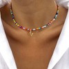 Turandoss Colorful Beaded Initial Necklaces for Girls Women, Gold Choker Necklace for Teen Girl, Teen Girl Gifts Trendy Stuff, Gifts for Girls 8-18 - 4 of 4
