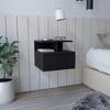 NicBex 11.6 inch Height Floating Nightstand with 1 Drawer,Modern Side Table with Open Top Shelves,Bedside Table for Bedroom,Living Room - 2 of 4