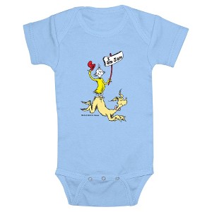 Infant's Dr. Seuss I Am Sam  Bodysuit - Light Blue - 6 Months - 1 of 3
