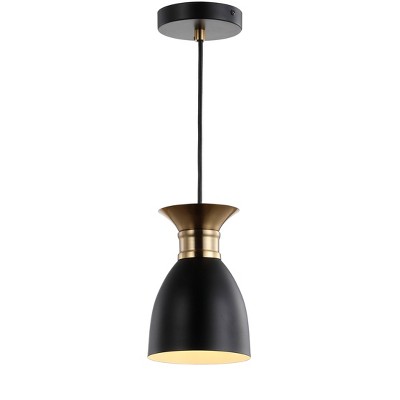 5.75" Metal Edison Pendant (Includes Energy Efficient Light Bulb) Black - JONATHAN Y