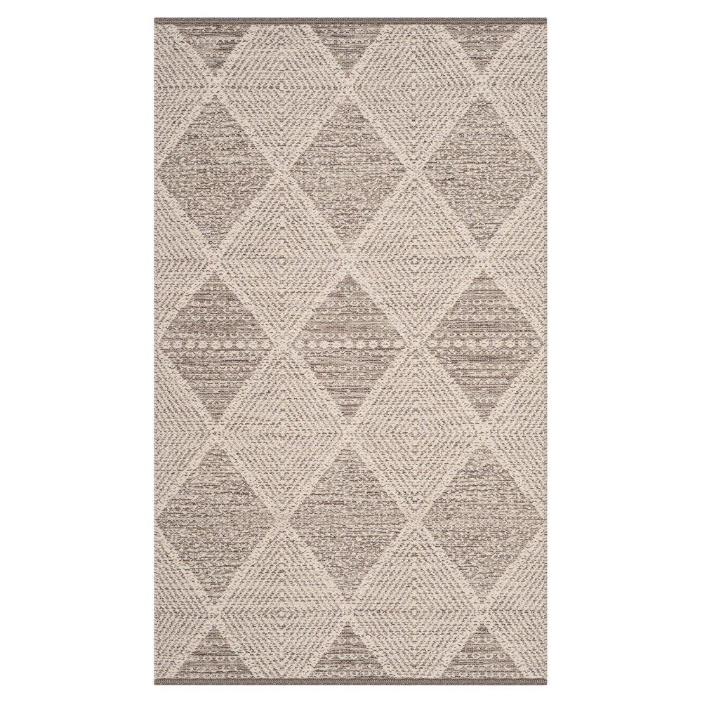 Gray Geometric Woven Accent Rug - (3'x5') - Safavieh