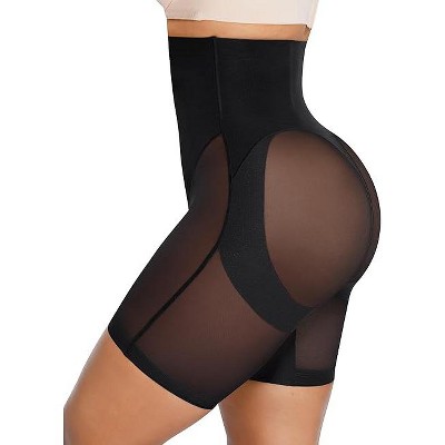 SHAPELLX Shapewear for Women Tummy Control High Waist Shaping Butt Lifting Shorts Seamless Slimmer Womens Body Shaper Panties—Black 38