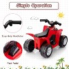Costway Kids Ride On ATV 6V Electric Vehicle 4 Wheeler Battery Powered Motorized Quad Toy Car with LED Lights - 4 of 4