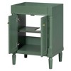 NicBex 23.5" Bathroom Storage Cabinet without Sink, Bathroom Vanity, 2 Cabinet Doors with Two-tier Storage Shelf for Bathroom - 3 of 4