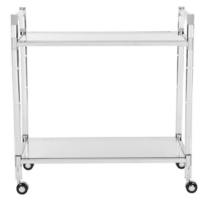 Duval Acrylic Trolley Bar Gold - Safavieh
