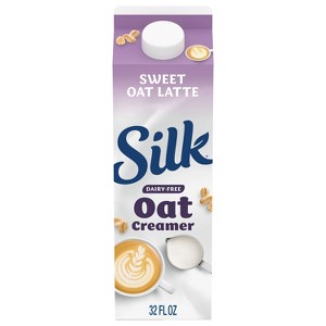 Silk Oat Sweet Oat Latte Dairy-Free Gluten Free Creamer - 32 fl oz - 1 of 4