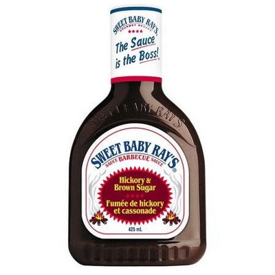 Sweet Baby Ray's Hickory & Brown Sugar Barbecue Sauce, 18.0 OZ (Pack of 3)