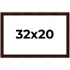 PosterPalooza | Distressed Brown Picture Frame - UV Acrylic, Backing Board, Hanging Hardware Included - 2 of 4