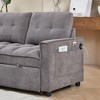 78.75" Convertible L-Shaped Sleeper Sectional Sofa with USB Charging - 4 of 4
