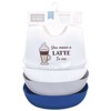 Hudson Baby Infant Boy Silicone Bibs 3pk, You Mean A Latte, One Size - image 2 of 2