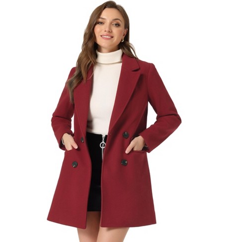 Dark red 2024 winter coat